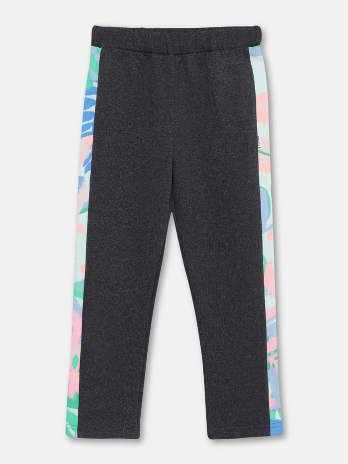 Girls Pant with Side Aop Detail