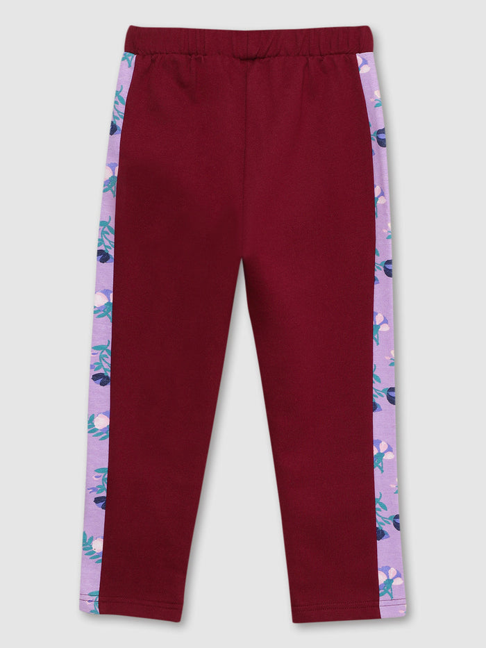 Girls Pant with Side Aop Detail