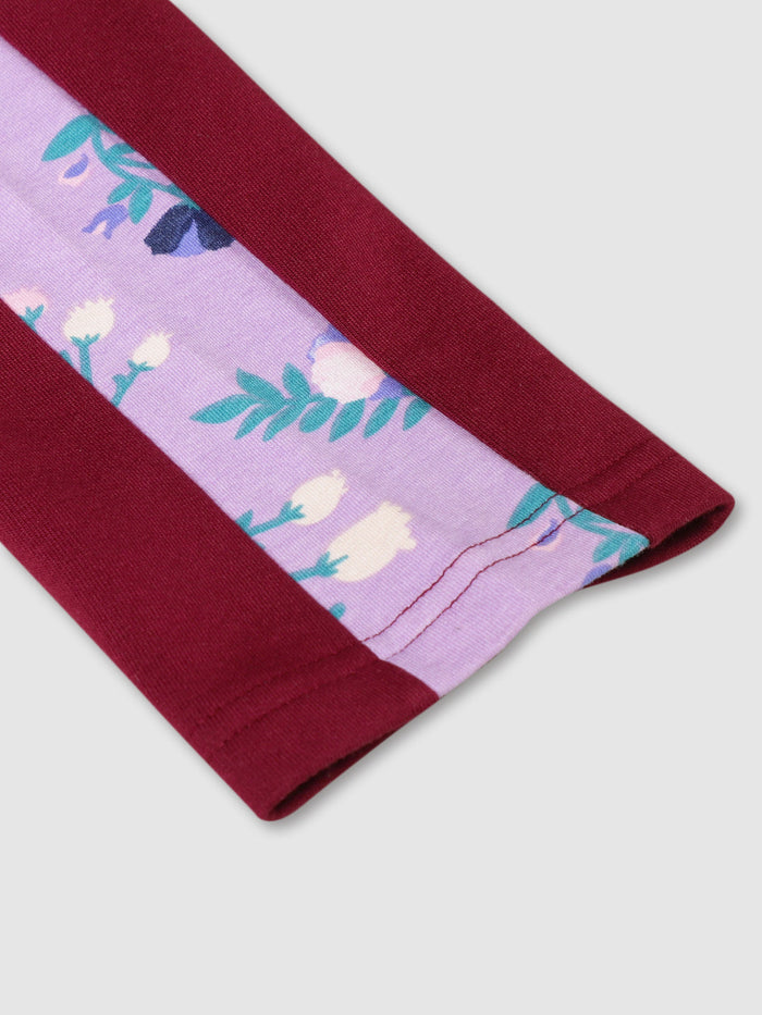 Girls Pant with Side Aop Detail