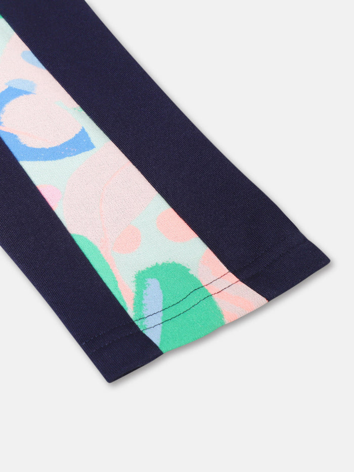 Girls Pant with Side Aop Detail