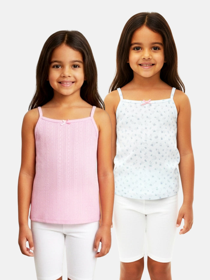 Girls Pointelle Camisole - Pack of 2