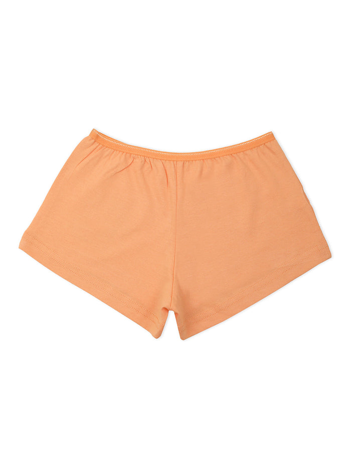 Girls' Printed Boxer Shorts – Pack of 6 | Soft Cotton Innerwear by Redrose | BABY-126