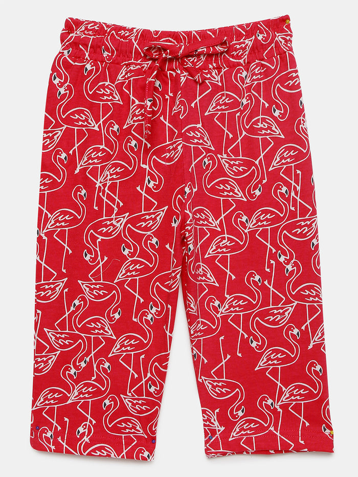 Girls Printed Cotton Capri