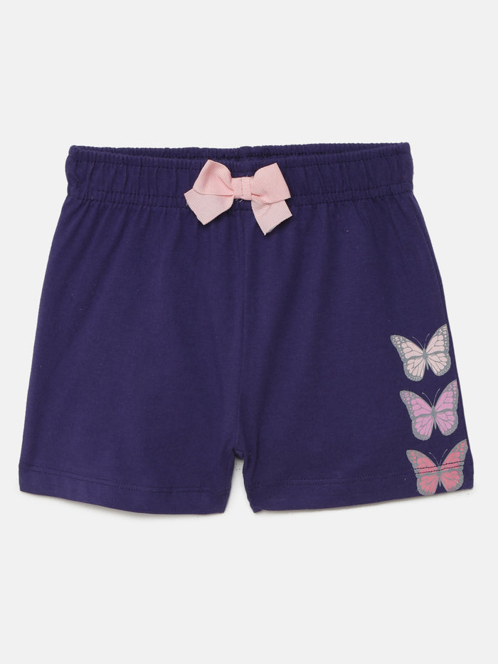 Girls Printed Cotton shorts