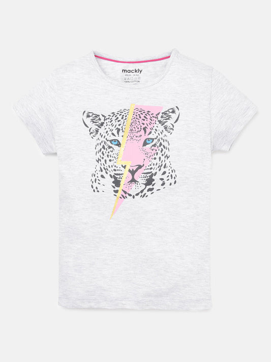 Girls Printed Cotton T-Shirt