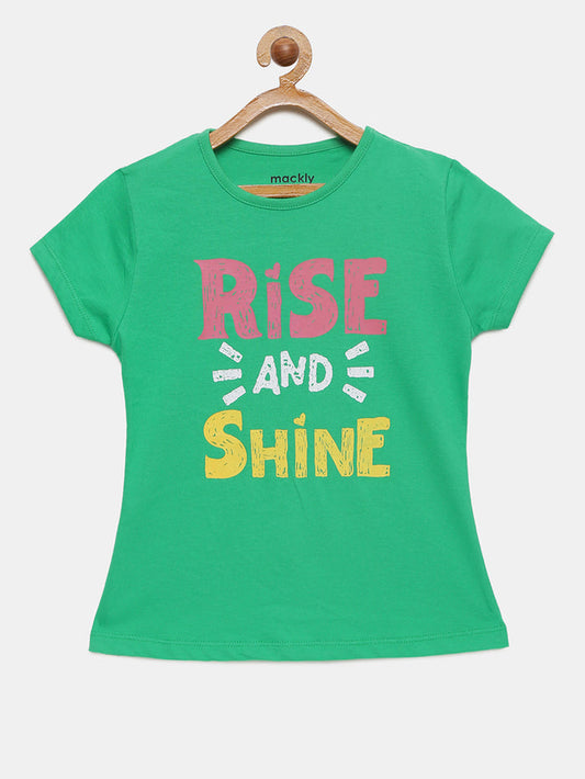 Girls Printed Cotton T-Shirt