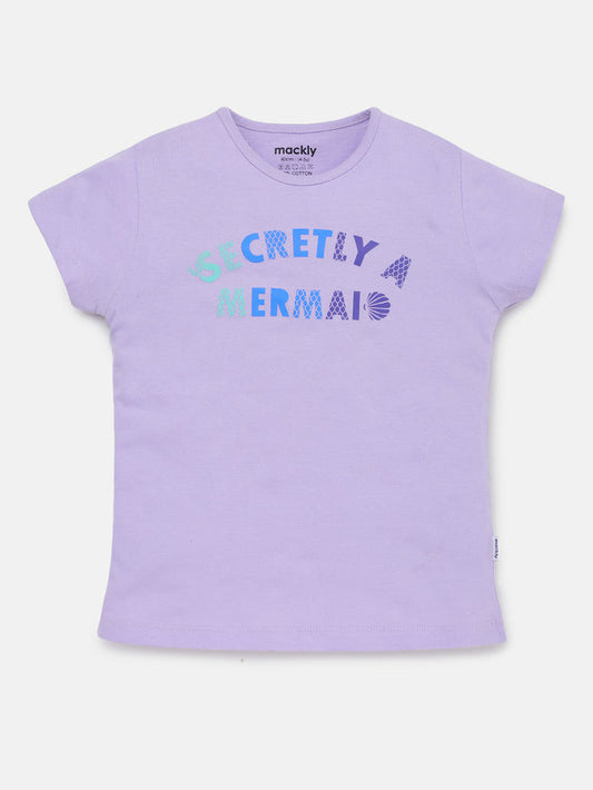 Girls Printed Cotton T-Shirt