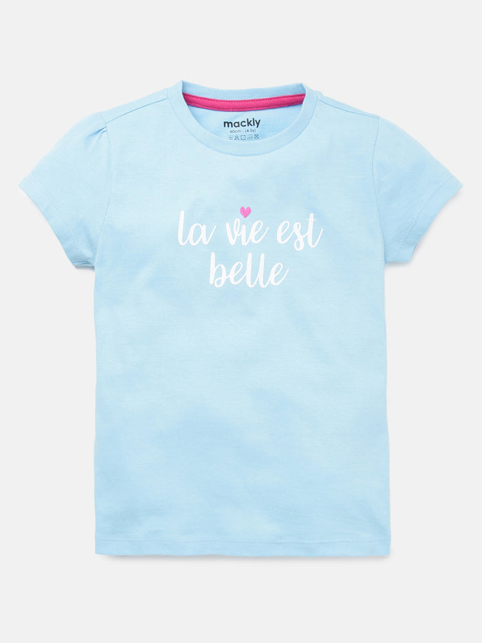 Girls Printed Cotton T-Shirt