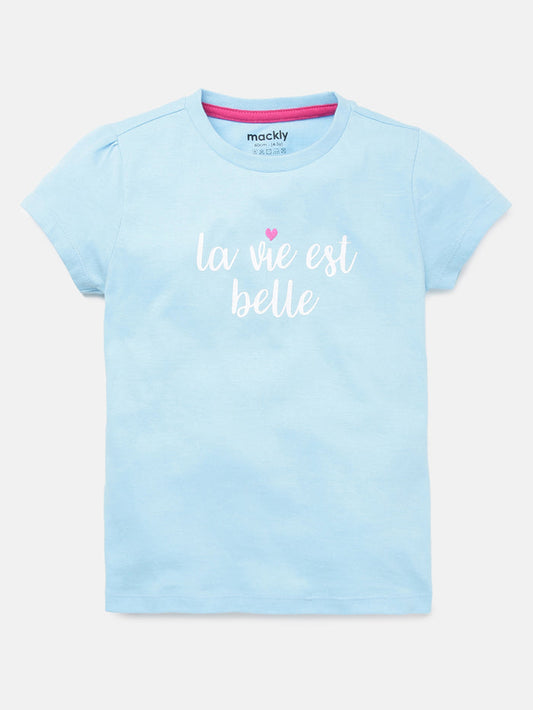 Girls Printed Cotton T-Shirt