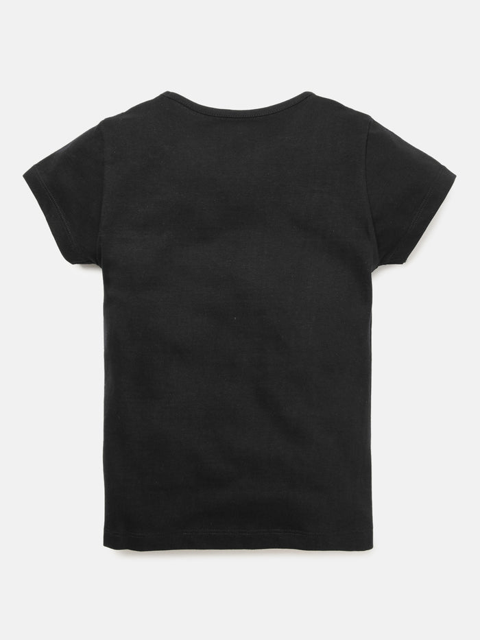 Girls Printed Cotton T-Shirt