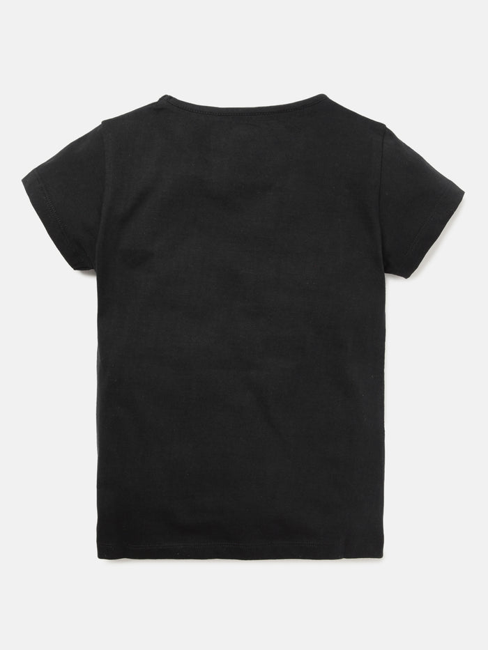 Girls Printed Cotton T-Shirt