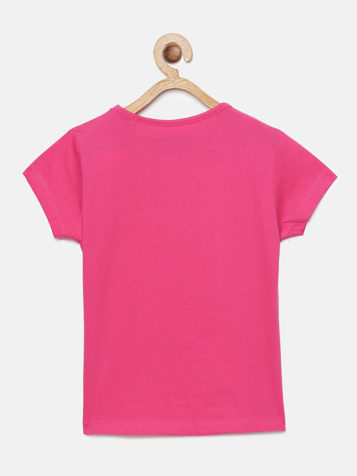 Girls Printed Cotton T-Shirt