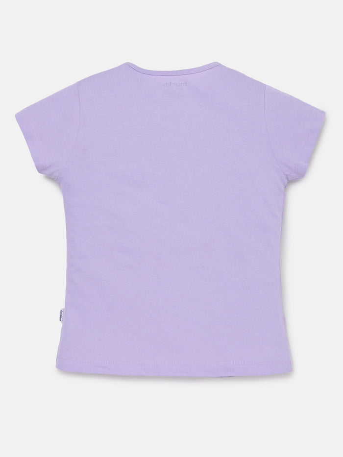 Girls Printed Cotton T-Shirt