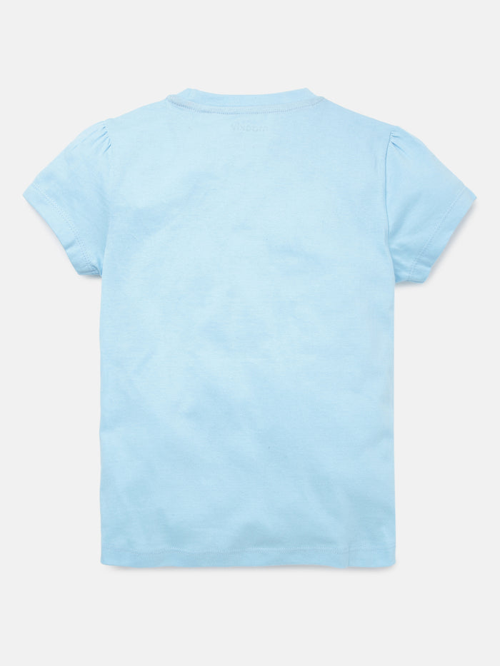 Girls Printed Cotton T-Shirt