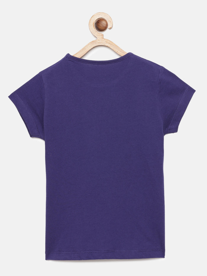 Girls Printed Cotton T-Shirt