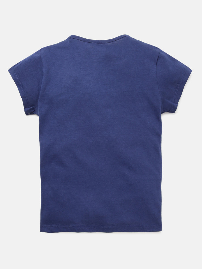 Girls Printed Cotton T-Shirt