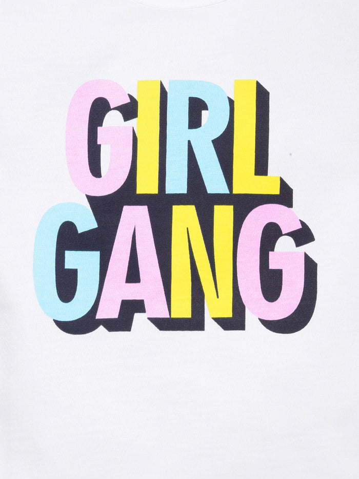 Girls Printed Cotton T-Shirt