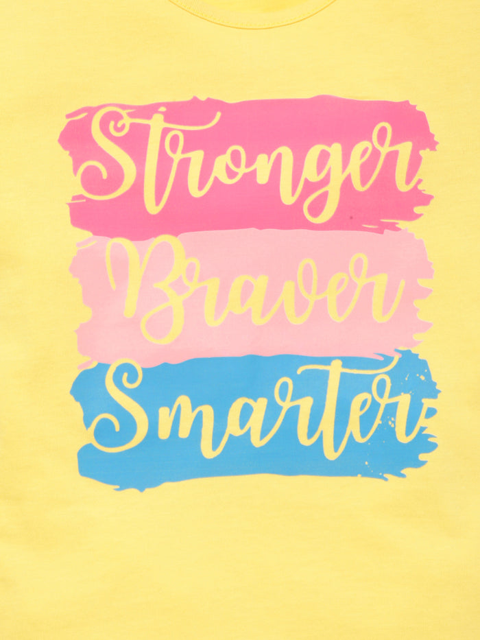 Girls Printed Cotton T-Shirt