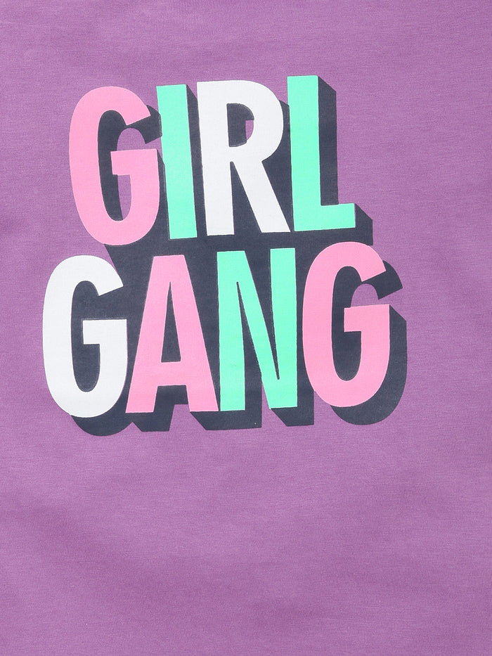 Girls Printed Cotton T-Shirt