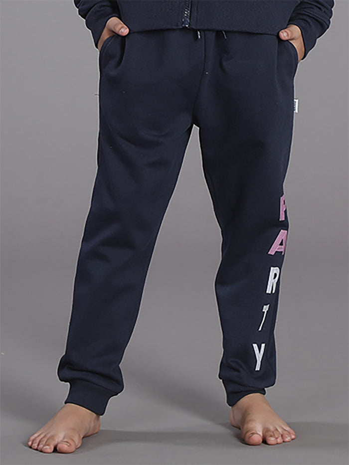 Girls Printed Joggers with pocket