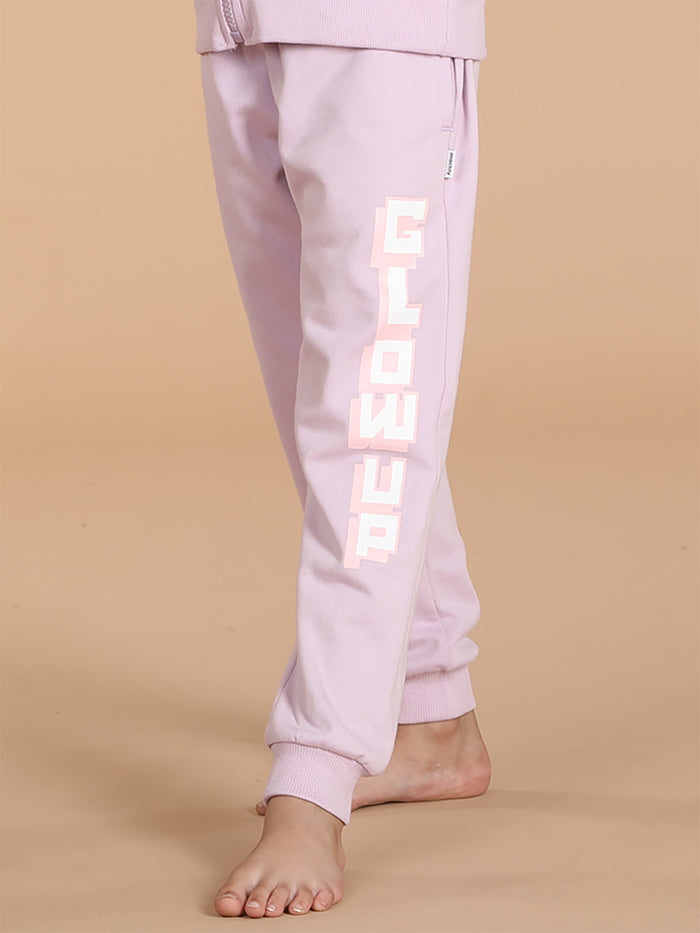 Girls Printed Joggers with pocket