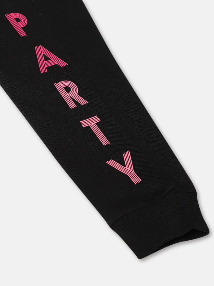 Girls Printed Joggers with pocket