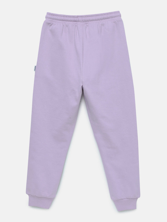 Girls Printed Joggers with pocket