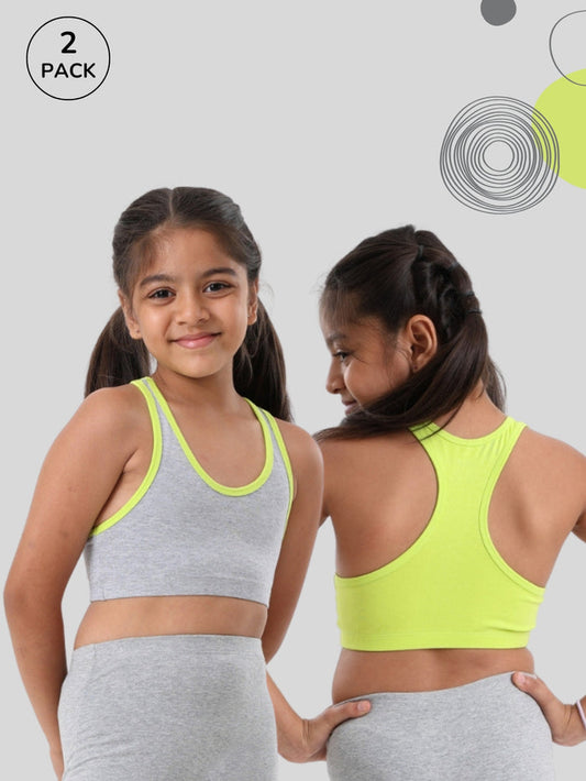Girls Racerback Trainer Bra, Pack of 2 | Non-Padded