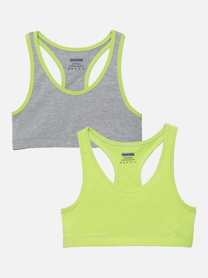 Girls Racerback Trainer Bra, Pack of 2 | Non-Padded