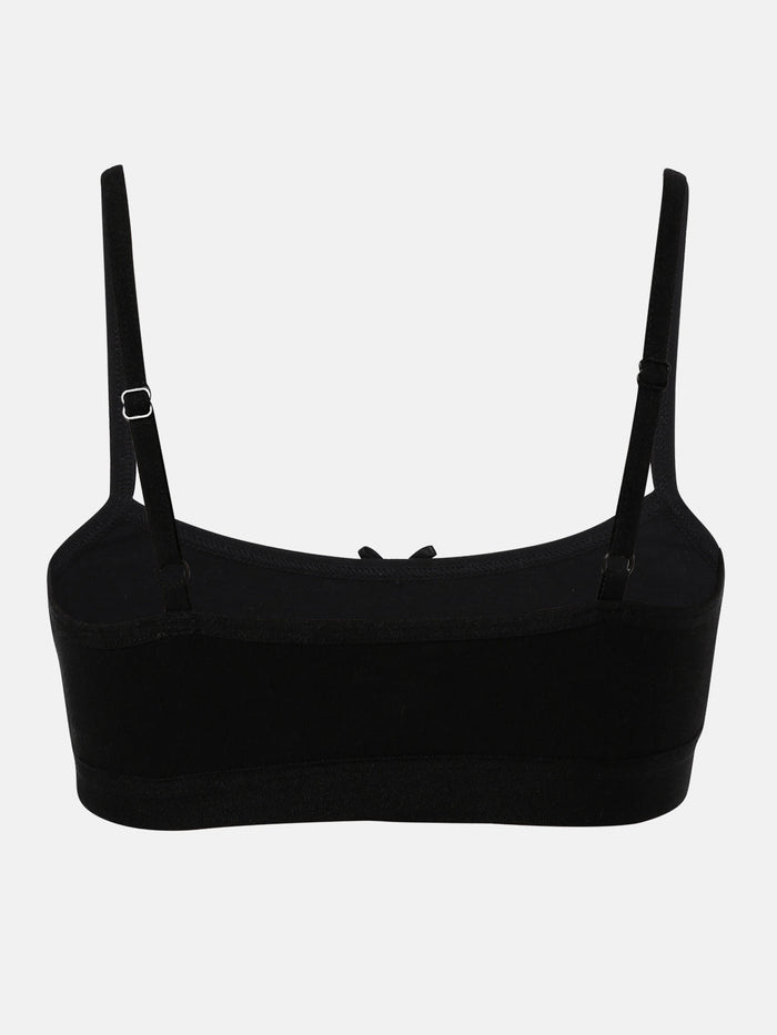 Mackly Non-padded black beginner bra