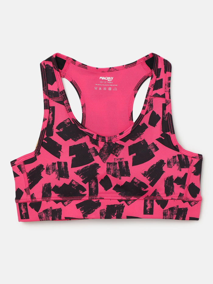 GIRLS SPORTS BRA - FAIRY FLOSS (PADDED)