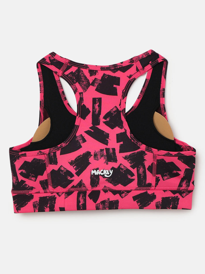 GIRLS SPORTS BRA - FAIRY FLOSS (PADDED)