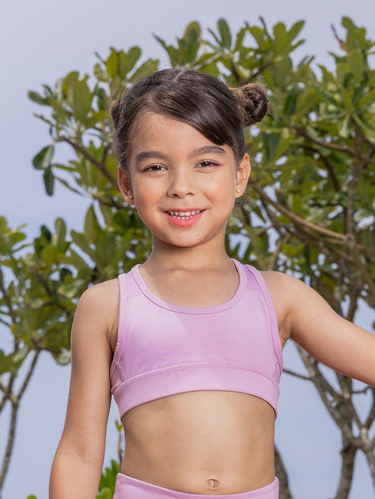 GIRLS SPORTS BRA  - PINK (NON-PADDED)
