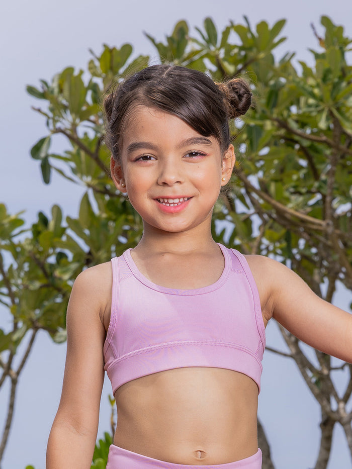 GIRLS SPORTS BRA  - PINK (PADDED)