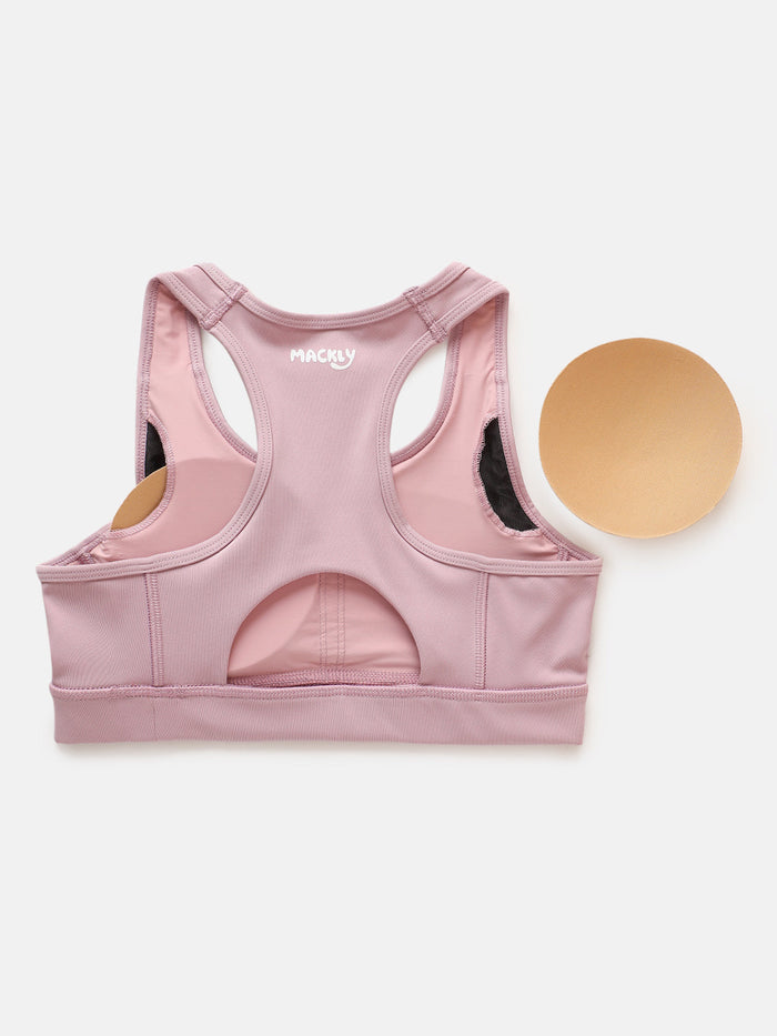 GIRLS SPORTS BRA  - PINK (PADDED)