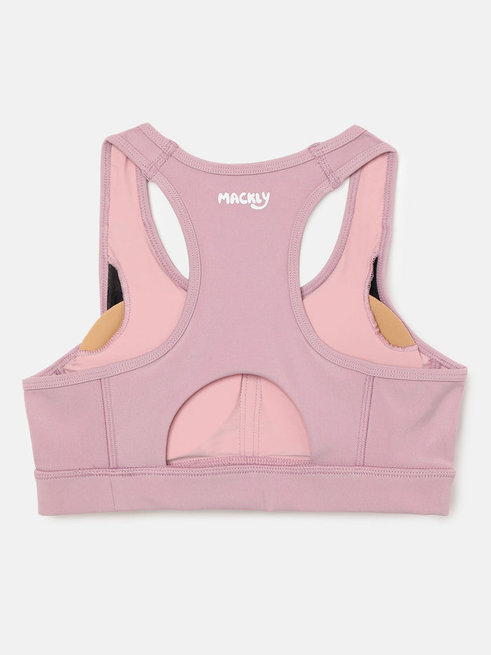 GIRLS SPORTS BRA  - PINK (PADDED)