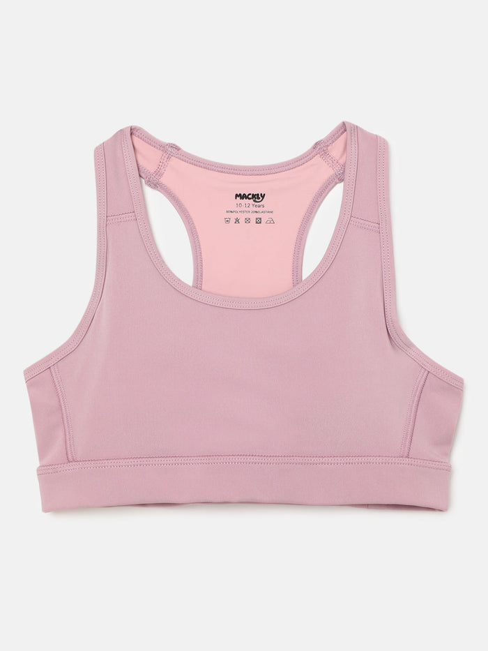 GIRLS SPORTS BRA  - PINK (PADDED)