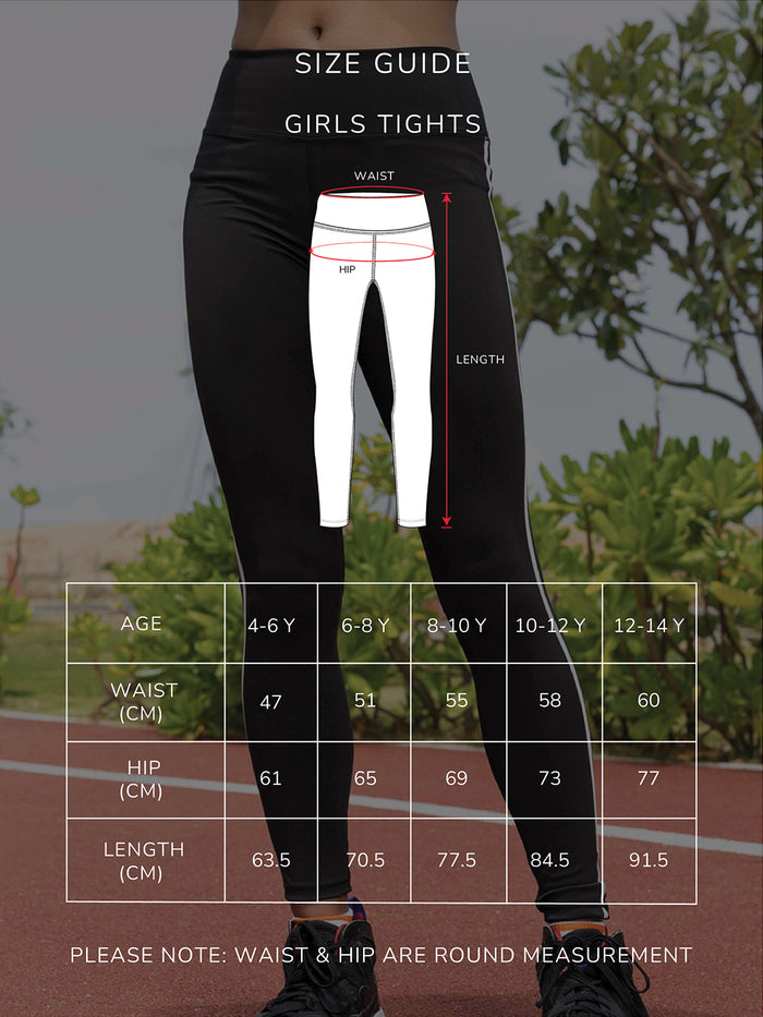 GIRLS SPORTS TIGHTS - BLACK