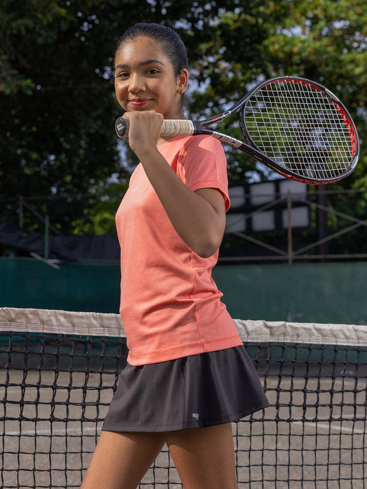 GIRLS TENNIS SKIRT – JET BLACK