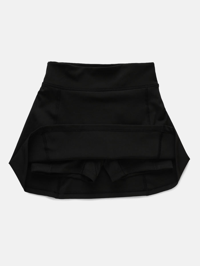 GIRLS TENNIS SKIRT – JET BLACK