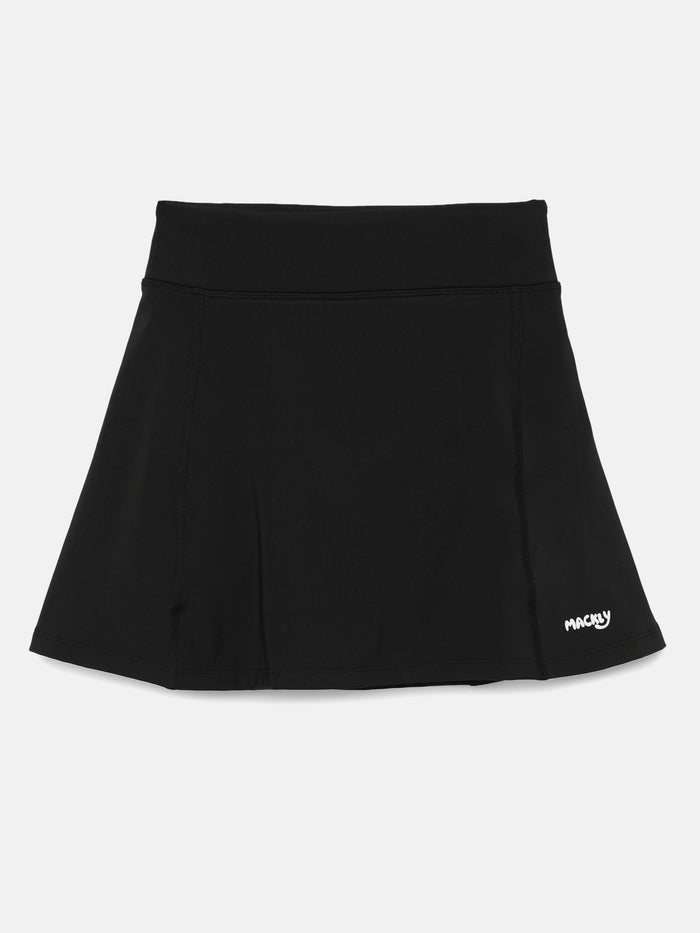GIRLS TENNIS SKIRT – JET BLACK