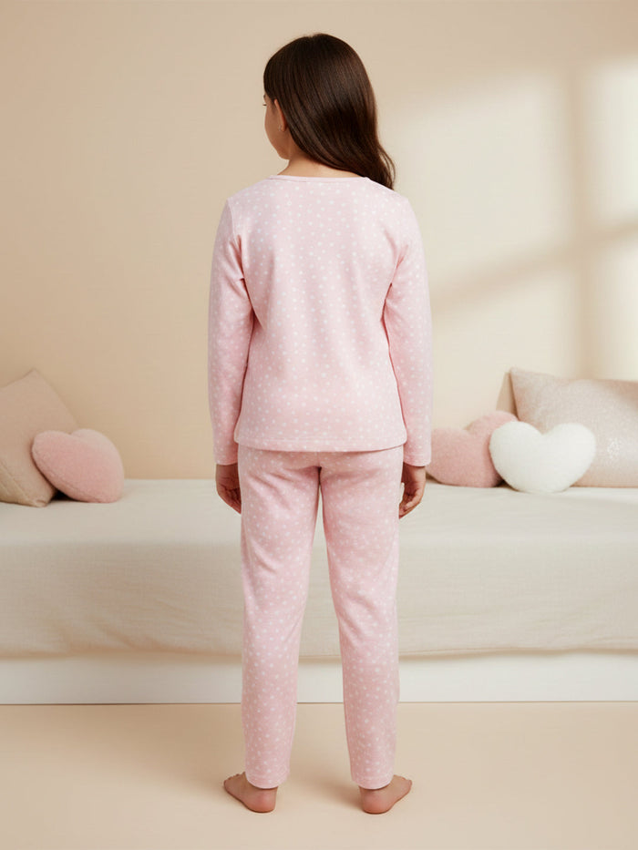 GIRLS TOP & PYJAMA SET - DREAMY DOTS