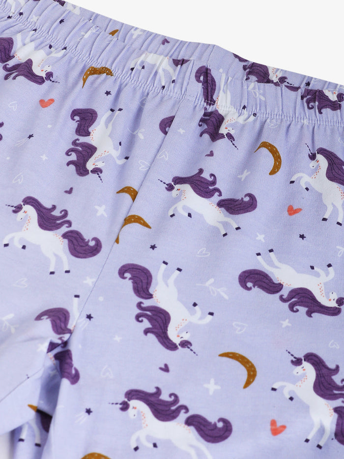 GIRLS TOP & PYJAMA SET - SPARKLE UNICORN