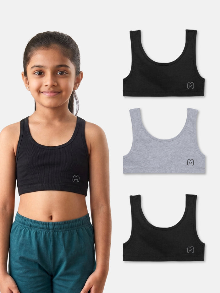 Girls Trainer Bra, Pack of 3 | Non-Padded