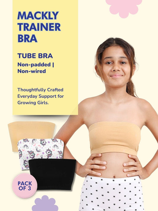 Girls Tube Bra - Pack of 3