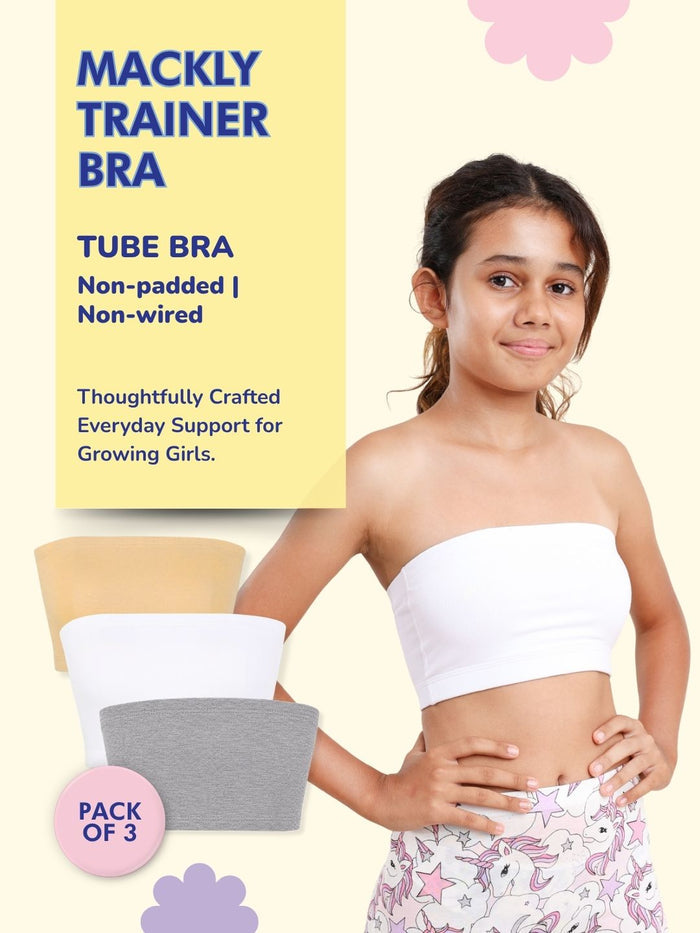 Girls Tube Bra - Pack of 3