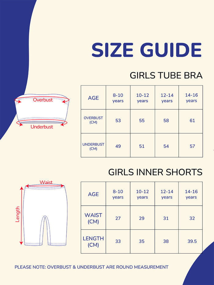 Girls Tube Bra with Innershorts combo set