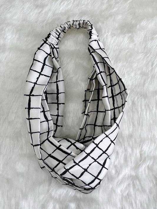 GLAM BAND, WHITE CHECKS