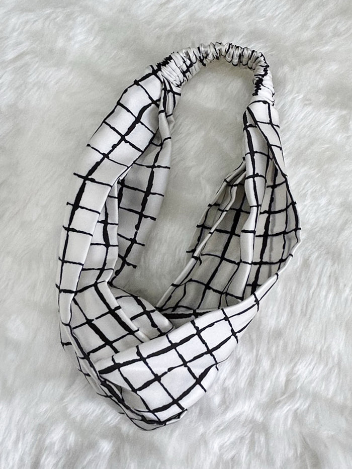 GLAM BAND, WHITE CHECKS
