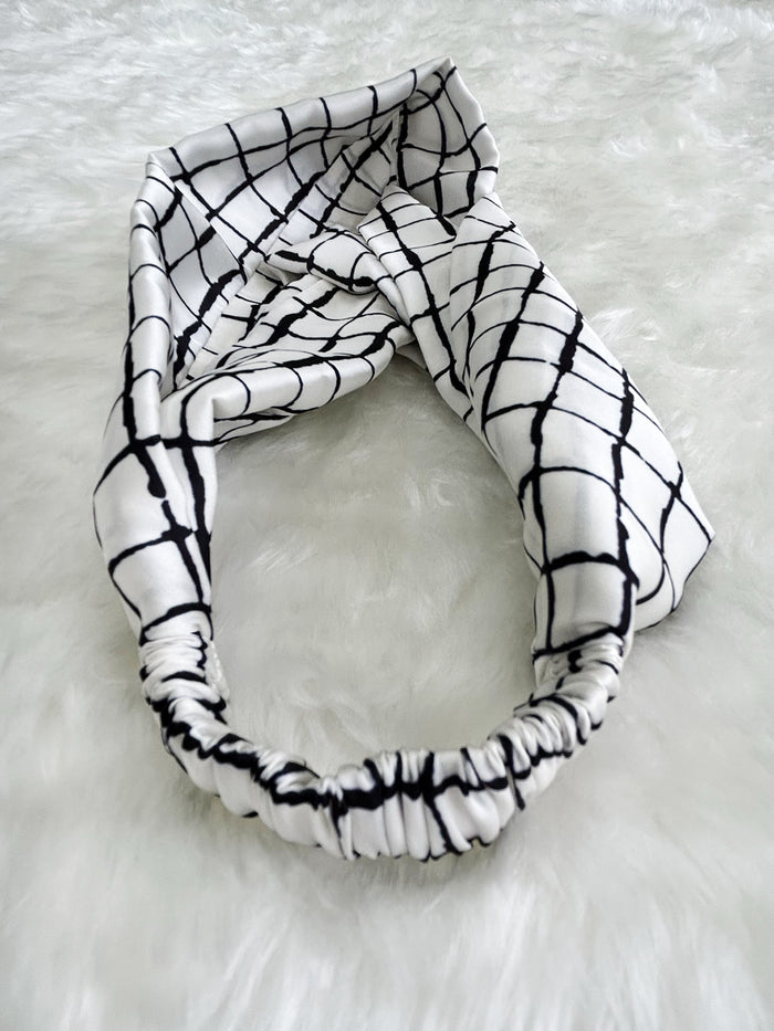 GLAM BAND, WHITE CHECKS